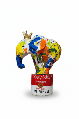 FACETED ELEPHANT GRAFFITI ( L)