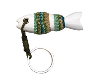 Llavero Crochet Marín | Doble Tejido | 3 Colores