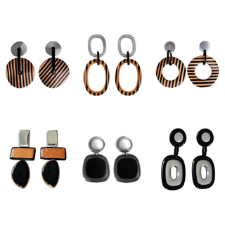 Pack de 6 Pendientes Moon| Colección Onyx