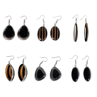 Pack de 6 Pendientes Yuna | Colección Onyx